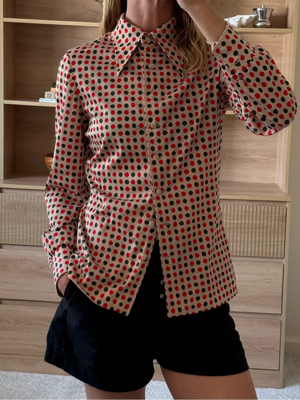 70’s Polka Dot Top